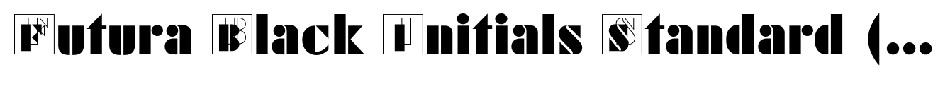 Futura Black Initials Standard (D)